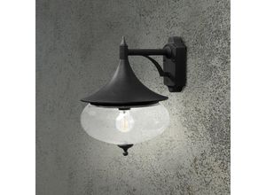 7318305817500 - Konstsmide Lighting - Konstsmide Libra Outdoor Classic Dome Matt Black Down Wall IP23