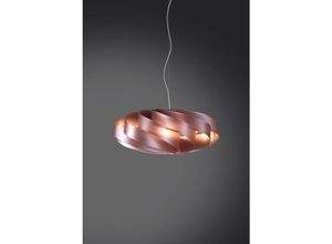 0750958218506 - Flache Pendelleuchte 3 Lichter rosa 70x70xh34 cm