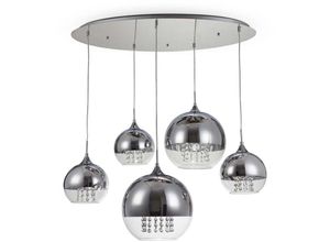 4262431055080 - - Pendellampe Pendelleuchte Hängelampe Hängeleuchte Esszimmerlampe Metall Glas E27