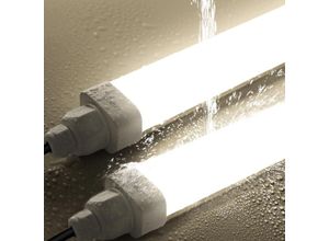 0744790766493 - 2 Stück Tobeter LED Feuchtraumleuchte 60cm 18W 1800LM LED Röhre Feuchtraumlampe im Reihenschaltung IP65 Wasserfest Werkstattlampe für Keller Garage 0744790766493 - 2 Stück Tobeter LED Feuchtraumleuchte 60cm 18W 1800LM LED Röhre Feuchtraumlampe im Reihenschaltung IP65 Wasserfest Werkstattlampe für Keller Garage
