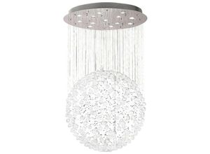 5055487409452 - Inspired Lighting - Inspired Diyas - Colorado - Deckencluster Anhänger Große Kugel 13 Licht poliertes Chrom Kristall