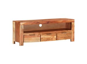 8720286675779 - Bonnevie - TV-SchrankTV-Möbel 110x30x40 cm Massivholz Akazie vidaXL