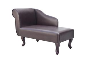 8718475947875 - Vidaxl - Chaiselongue Braun Kunstleder Braun