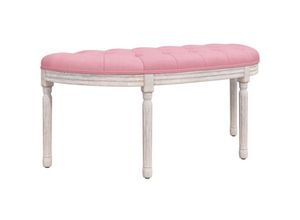 8720287211655 - Bonnevie - Sitzbank Bettbank Rosa 1105x45x49 cm Samt vidaXL