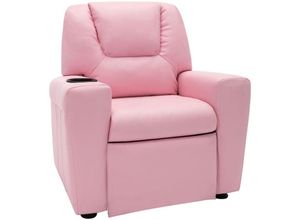 8720286072059 - Bonnevie - Kindersessel Kunstleder Rosa vidaXL143714