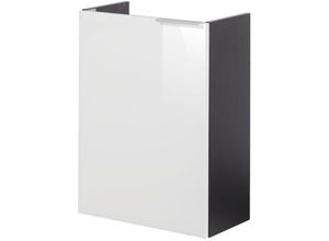 4008033860147 - Kara Waschbeckenunterschrank schmal – Unterschrank für Waschtisch im Gäste-WC (44 cm x 60 cm x 243 cm) – Tür links – sbc Badezimmerschrank hängend