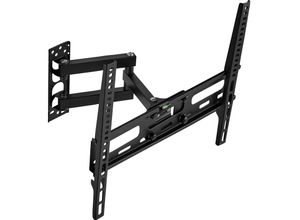 4260517466317 - TV Wandhalterung neigbar schwenkbar für 26 (66cm) - 55 (140cm) VESA max 400x400 bis 50kg - schwarz