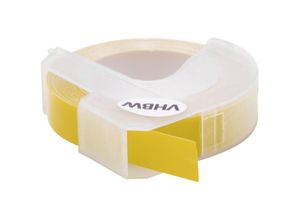 4068201949418 - 1x 3D Prägeband-Schriftband-Kassette kompatibel mit Dymo Xpress 12965 SO720020 1540 Etiketten-Drucker 3m x 9mm Weiß auf Gelb - Vhbw