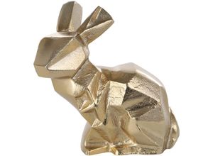 9008606245604 - Eglo - living Dekofigur Hase Nolalu elegante Zimmerdeko Dekoration für Wohnzimmer Tischdeko aus Metall in Messing Osterdeko Osterhase 175 cm