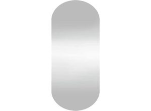 8720845521790 - Wandspiegel 35x80 cm Glas Oval vidaXL - Silber