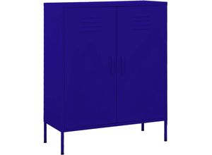 8720286564752 - Vidaxl - Lagerschrank Marineblau 80x35x1015 cm Stahl Blau