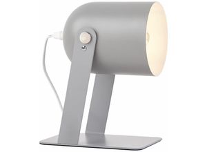 4004353290695 - BRILLIANT Lampe Yan Tischleuchte 29cm grau 1x A60 E27 30W geeignet für Normallampen (nicht enthalten) Mit Schnurzwischenschalter - grau