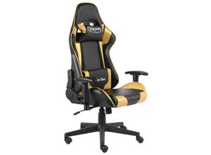 8720286193365 - Bonnevie - Gaming-Stuhl Drehbar Golden pvc vidaXL659355