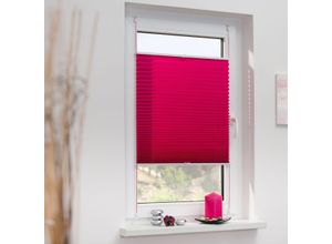 4250434108421 - Plissee Thermo-Rollo Duo-Rollo Klemmfix ohne Bohren Lichtblick B-Ware einwandfrei Plissee Fuchsia 90 cm 210 cm