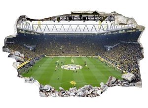 4063129101719 - Wandtattoo WALL-ART Borussia Dortmund Fan Choreo Wandtattoos Gr B H T 100 cm x 61 cm x 01 cm Borussia Dortmund Fan Choreo bunt (mehrfarbig) Wandtattoos Wandsticker selbstklebend entfernbar