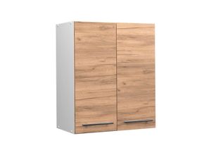 4066731141517 - Hängeschrank Küchenschrank Küchenmöbel Fame-Line Weiß Eiche modern 60 cm Küche Einbauküche Hängeschrank Drehtür Einlegeboden Küchenzeile