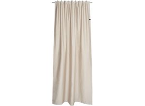 4005414469630 - Vorhang SCHÖNER WOHNEN-KOLLEKTION Soft Gardinen Gr 300 cm Multifunktionsband 130 cm beige (sand) Landhaus Gardinen mit Lederapplikation