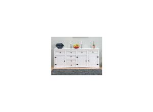 4250781440656 - Sideboard New Mexiko Holz Anrichte Buffet Schubladen Kommode Schrank weiß