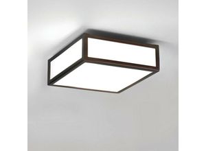 5038856082272 - Astro Lighting - Astro Mashiko 200 - Badezimmer quadratische Deckenleuchte Bronze IP44 E27