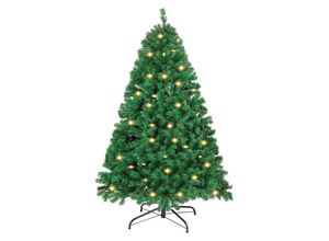 9334461761035 - 120cm Künstlicher Weihnachtsbaum mit Beleuchtung LED Tannenbaum für Weihnachten-Dekoration aus PE und PVC(Ø ca 80 cm) mit 340 Spitzen