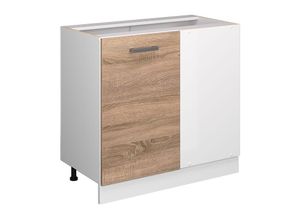 4066731387045 - Eckschrank R-Line Sonoma 86 cm  AP Anthrazit Vicco