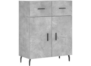 8720845943615 - Sideboard，Kommode Betongrau 695x34x90 cm Holzwerkstoff vidaXL