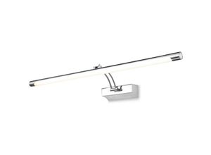 4255596718648 - LED Bilderleuchte Metall 72 cm breit Chrom länglich 3000 K warmweiß 1200 lm Modern Bilderlampe