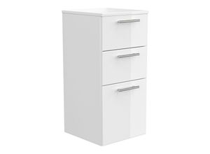 4251461520538 - Midischrank 75 cm weiss hochglanz