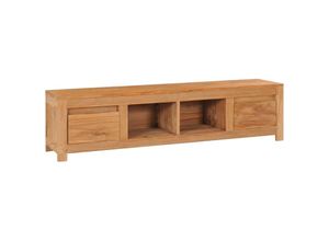 8719883910949 - Vidaxl - TV-Schrank 135x30x35 cm Massivholz Teak Braun