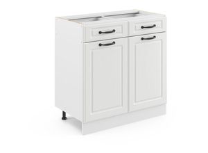 4066731384129 - Küchenunterschrank R-Line Weiß Landhaus 80 cm AP Eiche Vicco 4066731384129 - Küchenunterschrank R-Line Weiß Landhaus 80 cm AP Eiche Vicco