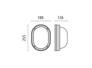 8018367998184 - Performance in Lighting LED-Außenwandleuchte Eko+19 LED 3000K weiß