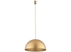 4255596663276 - Licht-erlebnisse - Pendelleuchte Metall GX53 d 50 cm h max 155 cm in Gold matt 4-flammig rund Vintage Design - Gold matt