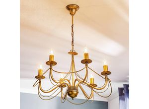 5901738884724 - Emibig Lighting - Emibig tori Mehrarmiger Kronleuchter in Gold 5x E14