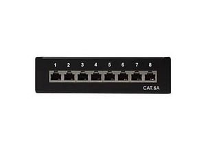 4052792038897 - LogiLink NP0018B Cat6A Patch Panel 8 ports shielded Desktop black 4052792038897 - LogiLink NP0018B Cat6A Patch Panel 8 ports shielded Desktop black
