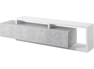 4068223037704 - Lowboard INOSIGN Bota Sideboards Gr B H T 219 cm x 52 cm x 45 cm weiß (weiß betonoptik) Breite 219 cm