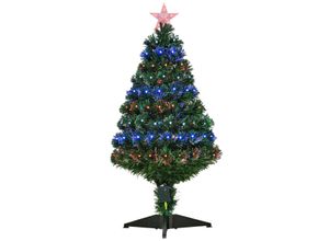 4251774909082 - Weihnachtsbaum Tannenbaum Christbaum LED Lichtfaser Stern 5 Modell