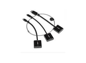 4002888383042 - LINDY 38304 DisplayPort   HDMI   Mini-DisplayPort   USB-C® Konverter [3x DisplayPort Stecker Mini-DisplayPort Stecker USB-C® Stecker - 3x HDMI-Buchse] Schwarz