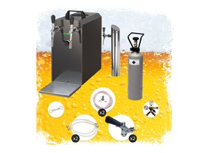 0745202837121 - Untertheken Komplett Set - Zapfanlage Bierzapfanlage STREAM 50 Bierkoffer Durchlaufkühler 2-leitig Trockenkühler bis zu 55 Liter h - BLACK EDITION ZapfkopfDreikantZapfkopf 2Kombi 0745202837121 - Untertheken Komplett Set - Zapfanlage Bierzapfanlage STREAM 50 Bierkoffer Durchlaufkühler 2-leitig Trockenkühler bis zu 55 Liter h - BLACK EDITION ZapfkopfDreikantZapfkopf 2Kombi