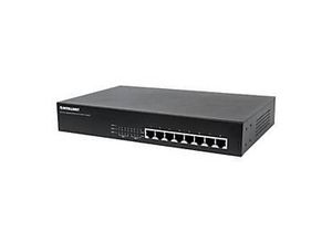 0766623560641 - Intellinet 8-Port Gigabit Ethernet PoE+ Switch 8 x PoE ports IEEE 8023at af Power-over-Ethernet (PoE+ PoE) Endspan Desktop Box - Switch - 8 Anschlüsse - an Rack montierbar