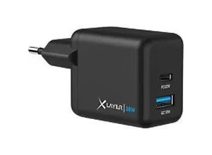 4260458924303 - Xlayer Charger Powercharger 38W USB-C PD Dual Schnellladegerät Schnellladen