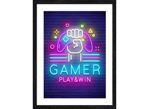 4019449516665 - Gerahmtes Bild GAMER (BHT 3250x4250x2 cm)