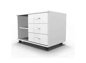 4251898809886 - Select Mobiles Sideboard Regal + 3 Schübe + Utensilienschub B 800 anstellbar rechts weiß