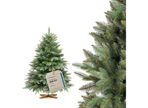 4064755205482 - Weihnachtsbaum künstlich Nordmanntanne Premium 120 cm Naturgetreue Spritzguss Elemente Made in eu Künstlicher Weihnachtsbaum mit handgefertigtem