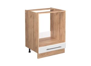 4066731384051 - Herdumbauschrank Fame-Line Weiß Hochglanz 60 cm ap Eiche Vicco 4066731384051 - Herdumbauschrank Fame-Line Weiß Hochglanz 60 cm ap Eiche Vicco
