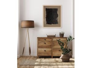 4068222844600 - Bild mit Rahmen LEGER HOME BY LENA GERCKE Emilia Bilder Gr B H T 50 cm x 70 cm x 2 cm Abstrakt-Abstrakte-Art Hochformat-Querformat 1 St braun Premium Poster mit Naturholzrahmen