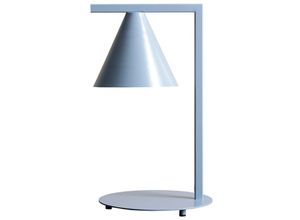 4255596684950 - Licht-erlebnisse - Tischlampe Metall E14 40 cm Blau Nachttischleuchte - Blau