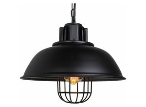 6407971262156 - Pendelleuchte Vintage Metall Kronleuchter im Industrielle Stil Kette Hängelampe mit Ø33cm Dome Lampenschirm für Wohnzimmer Schlafzimmer Esszimmer