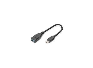 4016032468707 - Usb Type-C Adapter Konverter USB-Typ-C auf usb-a 015m schwarz (DB-300315-001-S) - Digitus