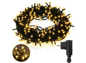 9441001382527 - 30M led Lichterkette Beleuchtung 8 Lichtmodi Wasserdicht Innen Außen Weihnachten Hochzeit Party Garten Deko 300LEDs Warmweiß - Vingo