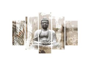 5011583536959 - Leinwandbild ART FOR THE HOME Buddha XXL Bilder Gr B H T 150 cm x 100 cm x 25 cm Leinwandbild 5 St bunt (mehrfarbig) Leinwandbilder